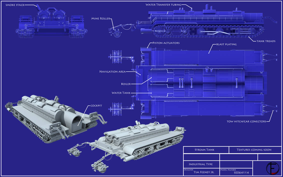 Steam Tank Blueprints by Caetis on DeviantArt