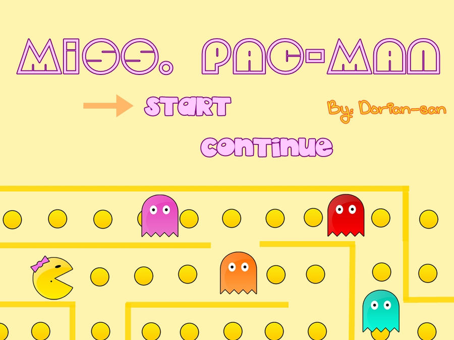 miss. pac-man by dorian-san on DeviantArt
