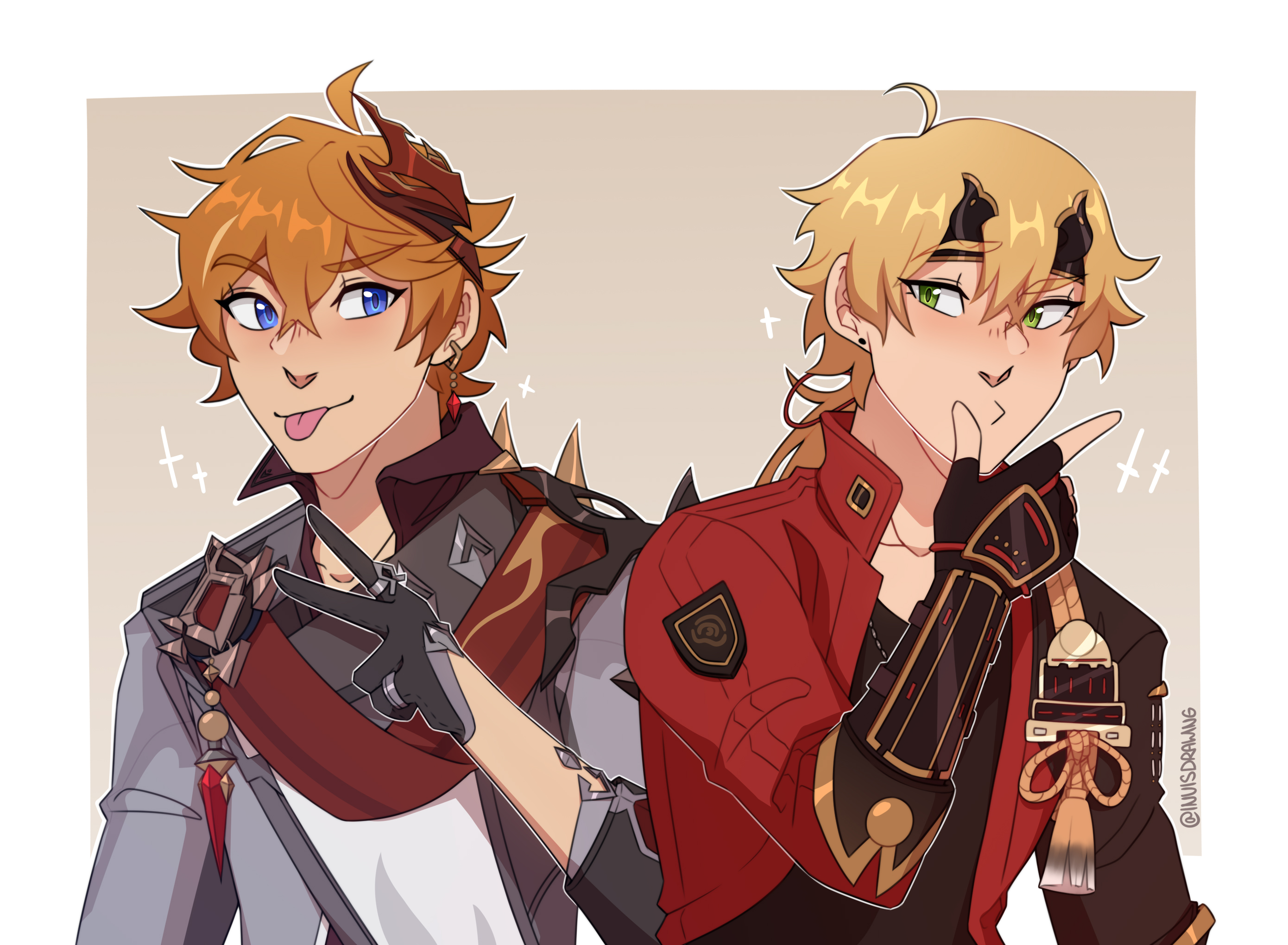 Childe and Thoma from Genshin Impact by Frishbi on DeviantArt