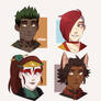 Sage, Scarlet, Ilia and Sienna x ATLA