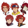 Red haired characters