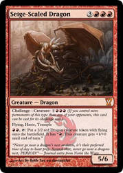 Seige-Scaled Dragon mtg