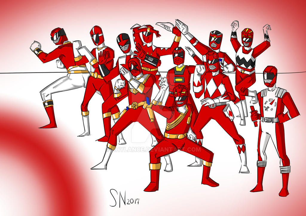 Power ranger all-red team up by Shylance on DeviantArt
