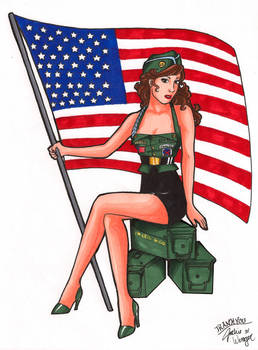 Army Pin Up Girl 2