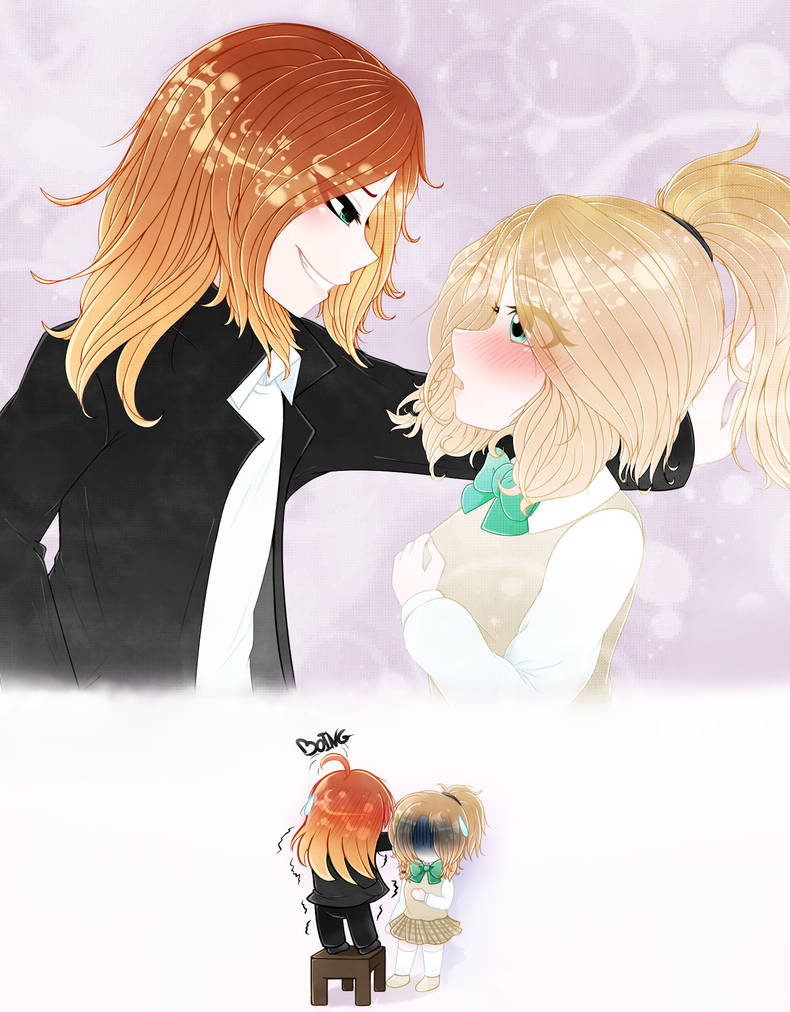 Our relationship is like a Shoujo Manga....or not by KuroNekoKimiArt on