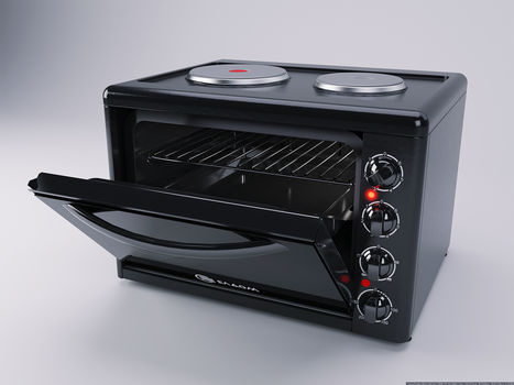 3d product render - oven