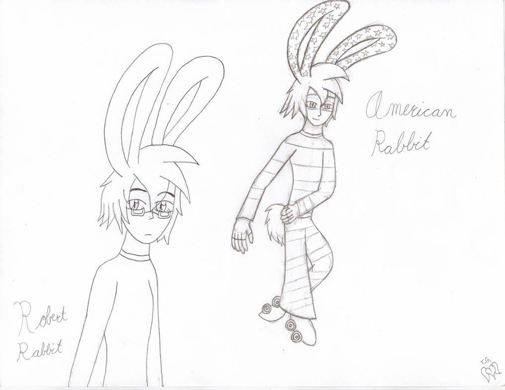 Humanized American Rabbit by CashewStar on DeviantArt