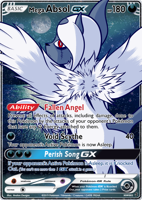 Neo World Tcg 002 Mega Absol Gx By Masteravalon On Deviantart