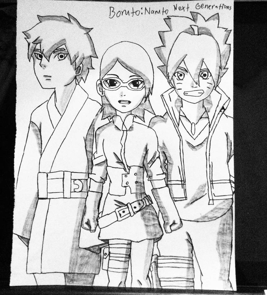 boruto boy Coloring Page - Anime Coloring Pages