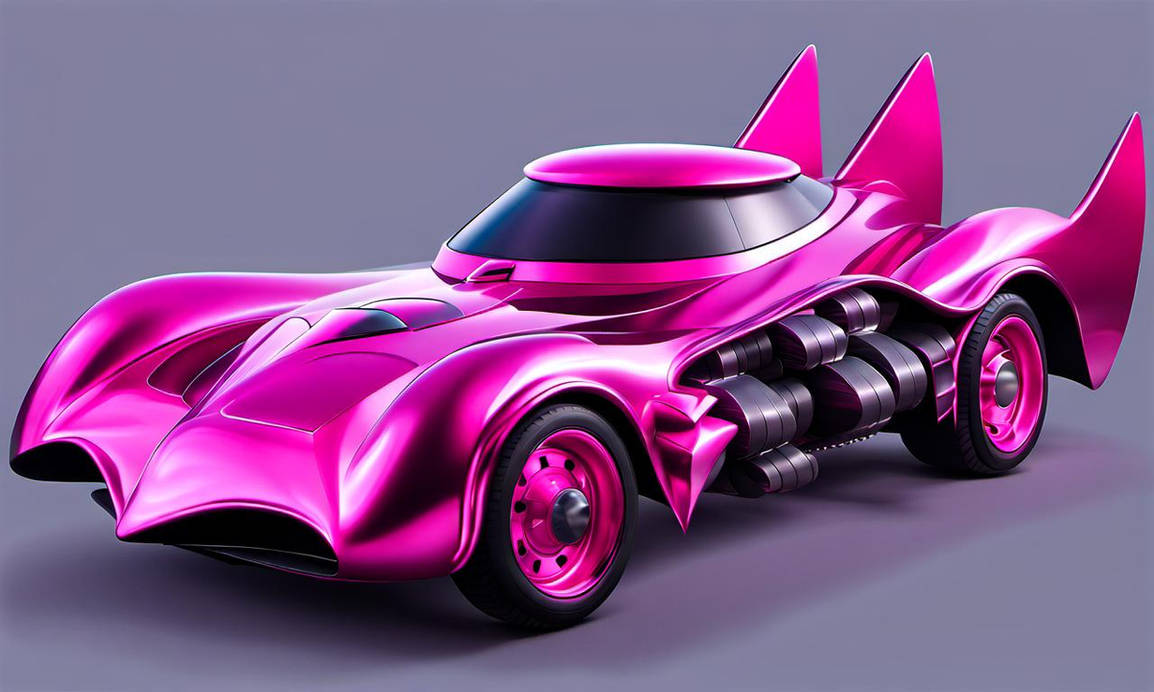 Pink Batmobile Car batmobile - Metalic pink - bubble clouds by carlos62 on DeviantArt