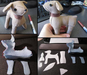 Commission - Downton Abby Plush Dog