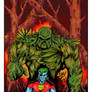 Swamp Thing vs Captain Planet Cover