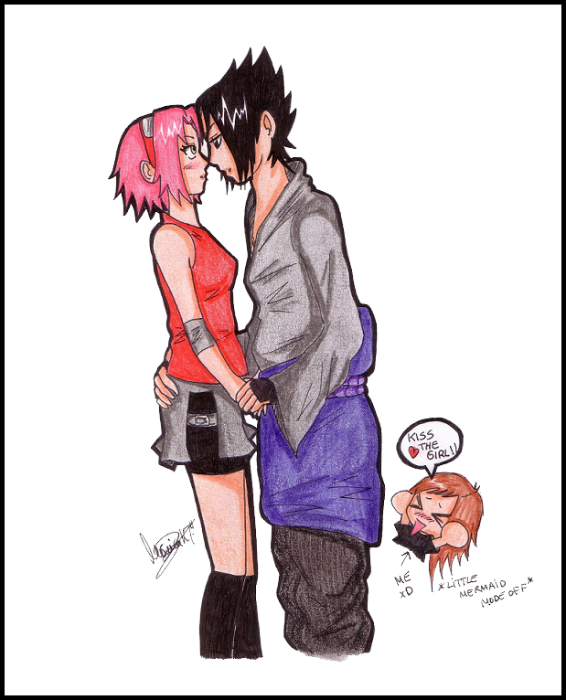 sasusaku - kiss the girl xD