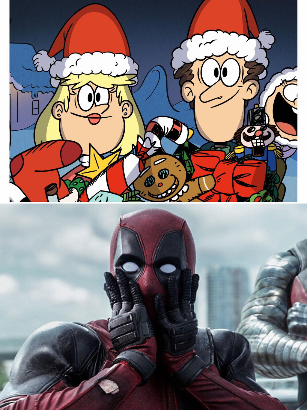 Deadpool Mando Deadpool's reaction to the Loud parents' faces by Toa-Mando on DeviantArt