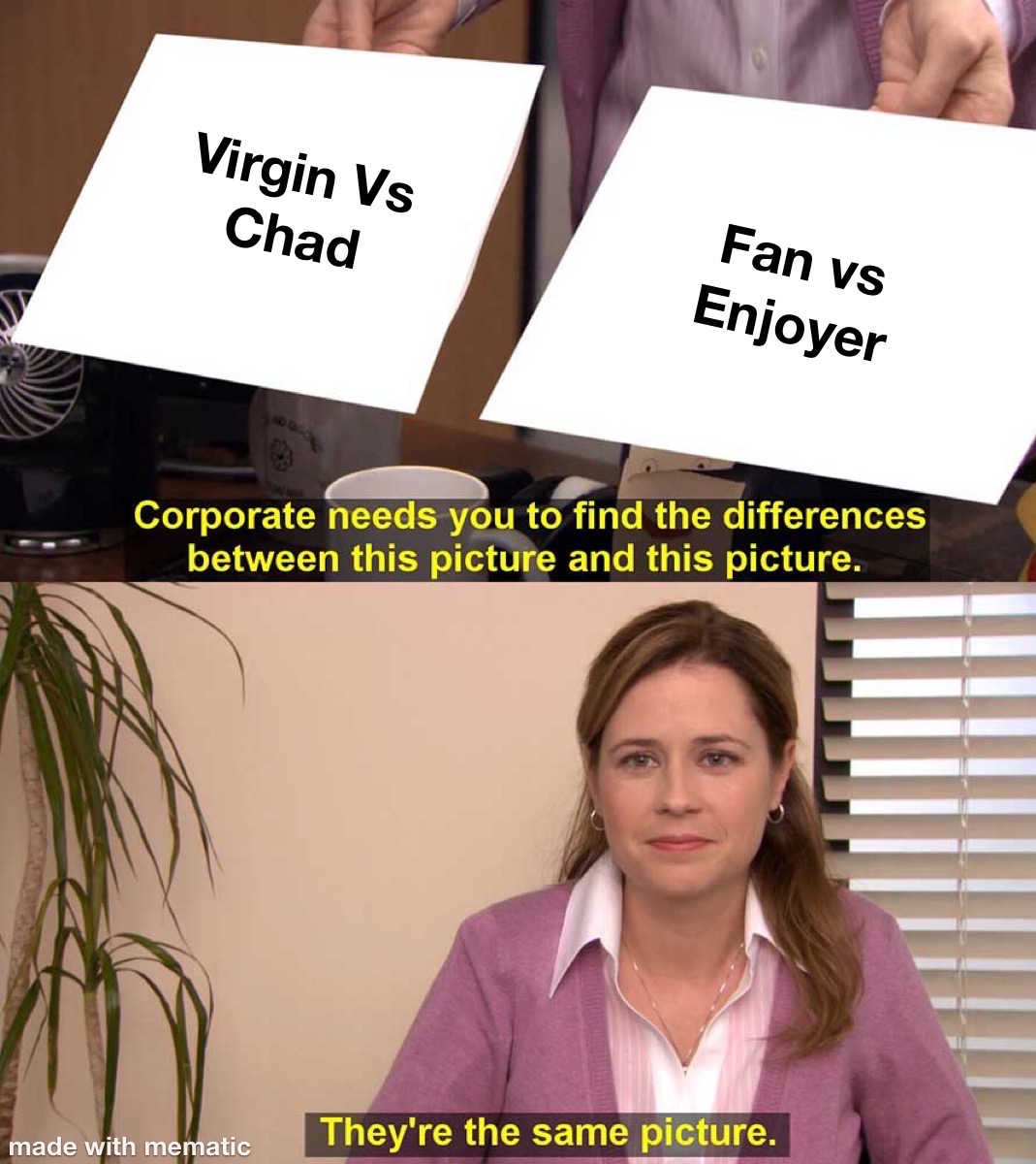 Both memes are unfunny