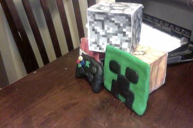 clay creeper and xbox controller