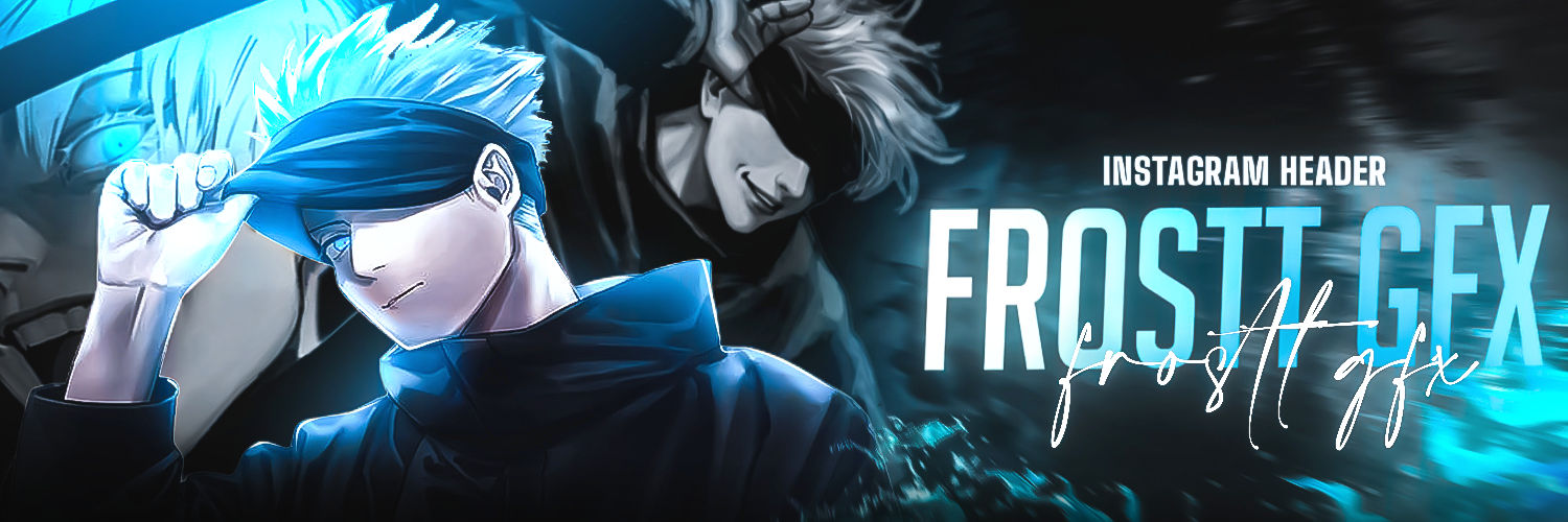 Gojo satoru, commission work, jjk,header design by maxeditzXD on DeviantArt