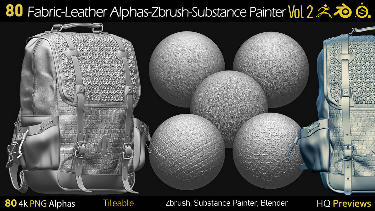 80 4K Fabric-Leather Tileble Alphas-PNG-Zbrush by cgartools on DeviantArt
