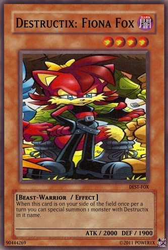 Destructix  Fiona Fox card