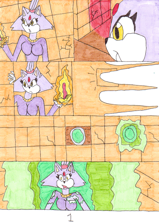 Mummified Blaze comic page 1