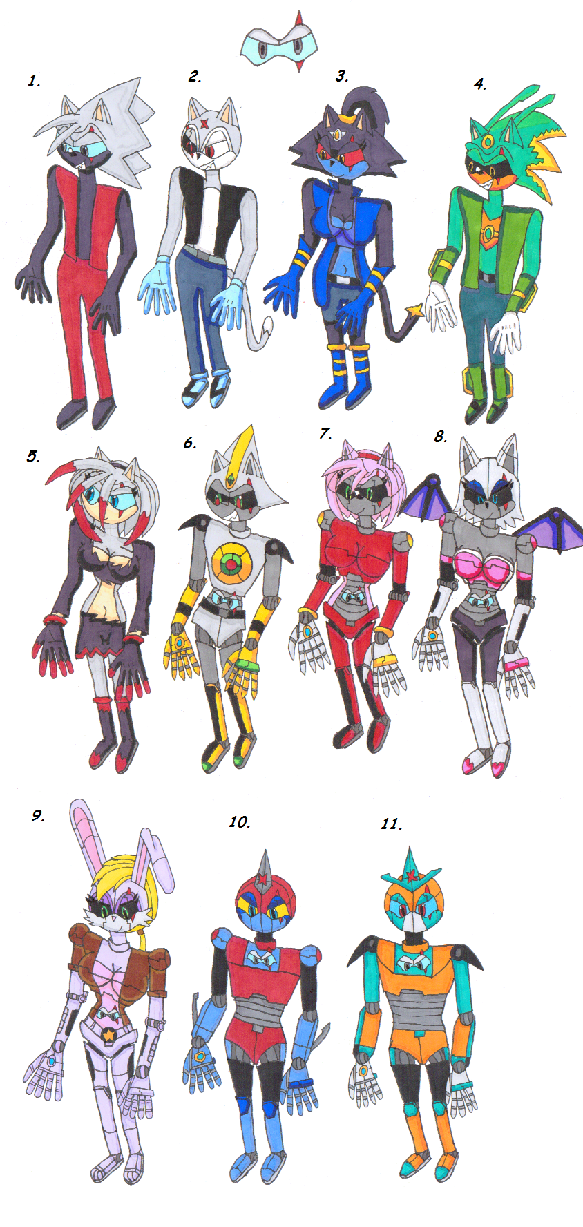 Members of the Nightmarercons by Power1x