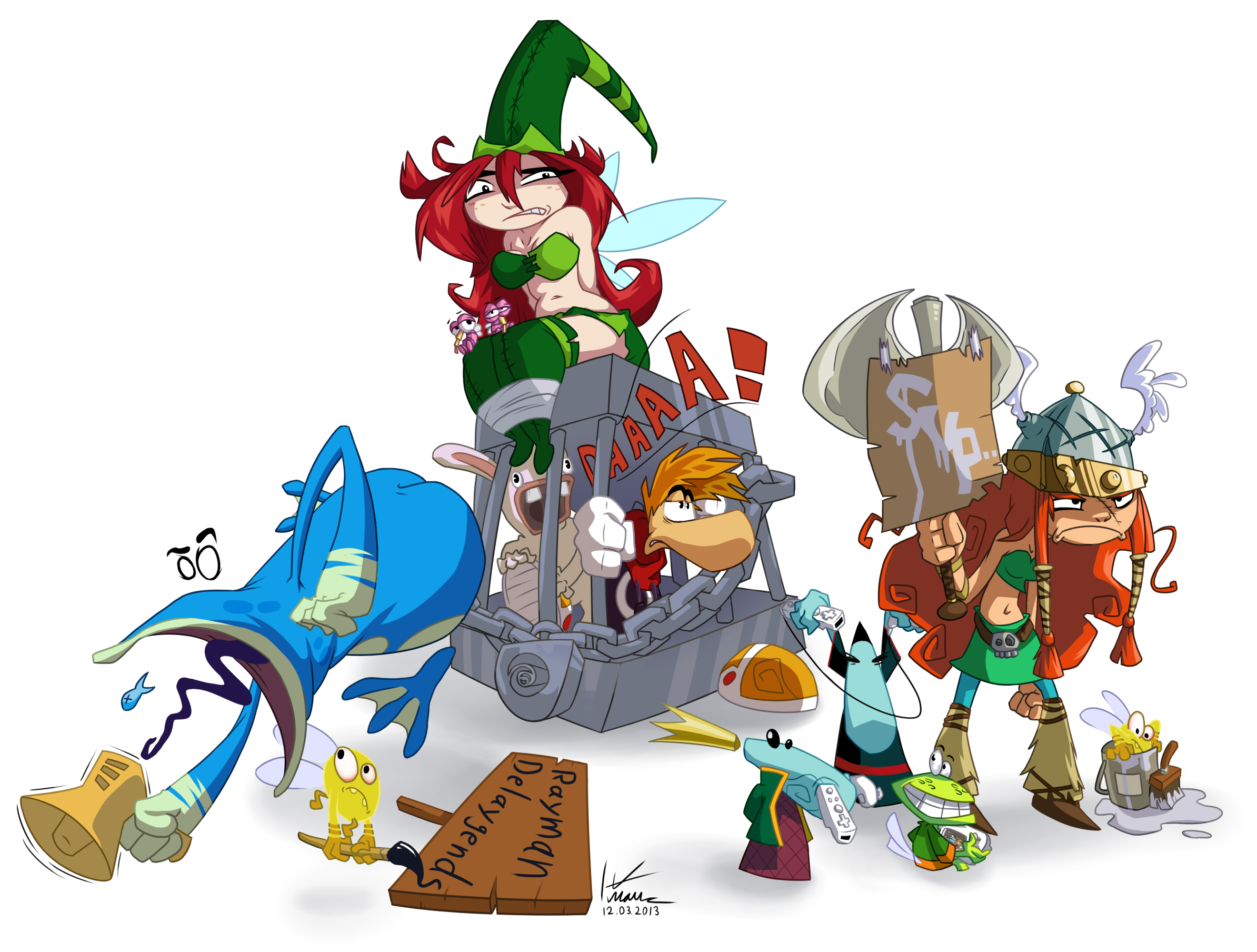 free rayman.. by kmau on DeviantArt