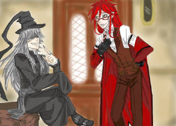 Grell serving the Undertaker