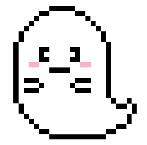 Pixel Art: Cute Ghost by SLHqueenbee on DeviantArt