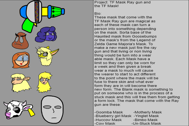 Mask Tf TF Mask Ray Gun and the TF Masks by MagicalTwinsLab on DeviantArt