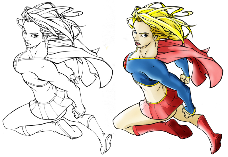 Supergirl Colored