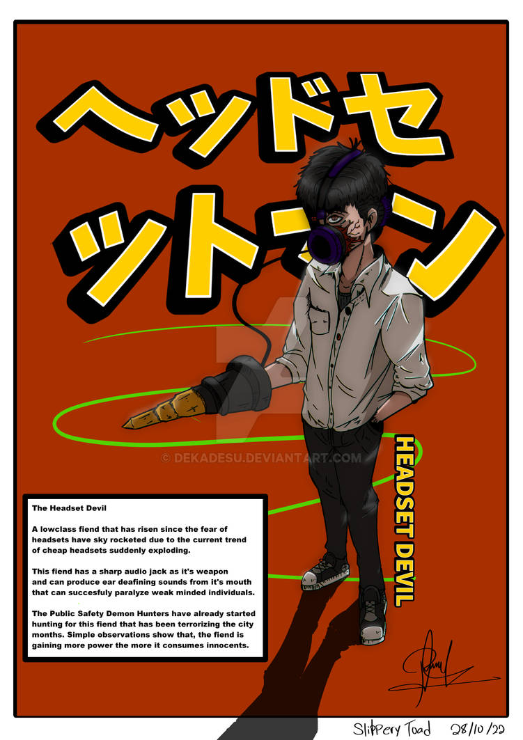 Devil Computer Oc Headset Devil // Chainsawman OC by dekadesu on DeviantArt