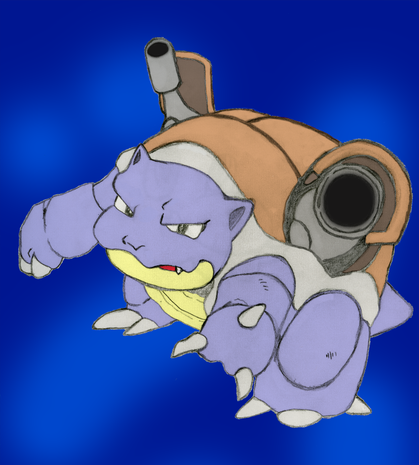 Colored Blastoise by hadexo on DeviantArt