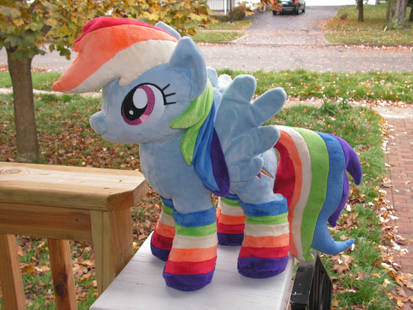 Rainbow Dash Plush- with socks