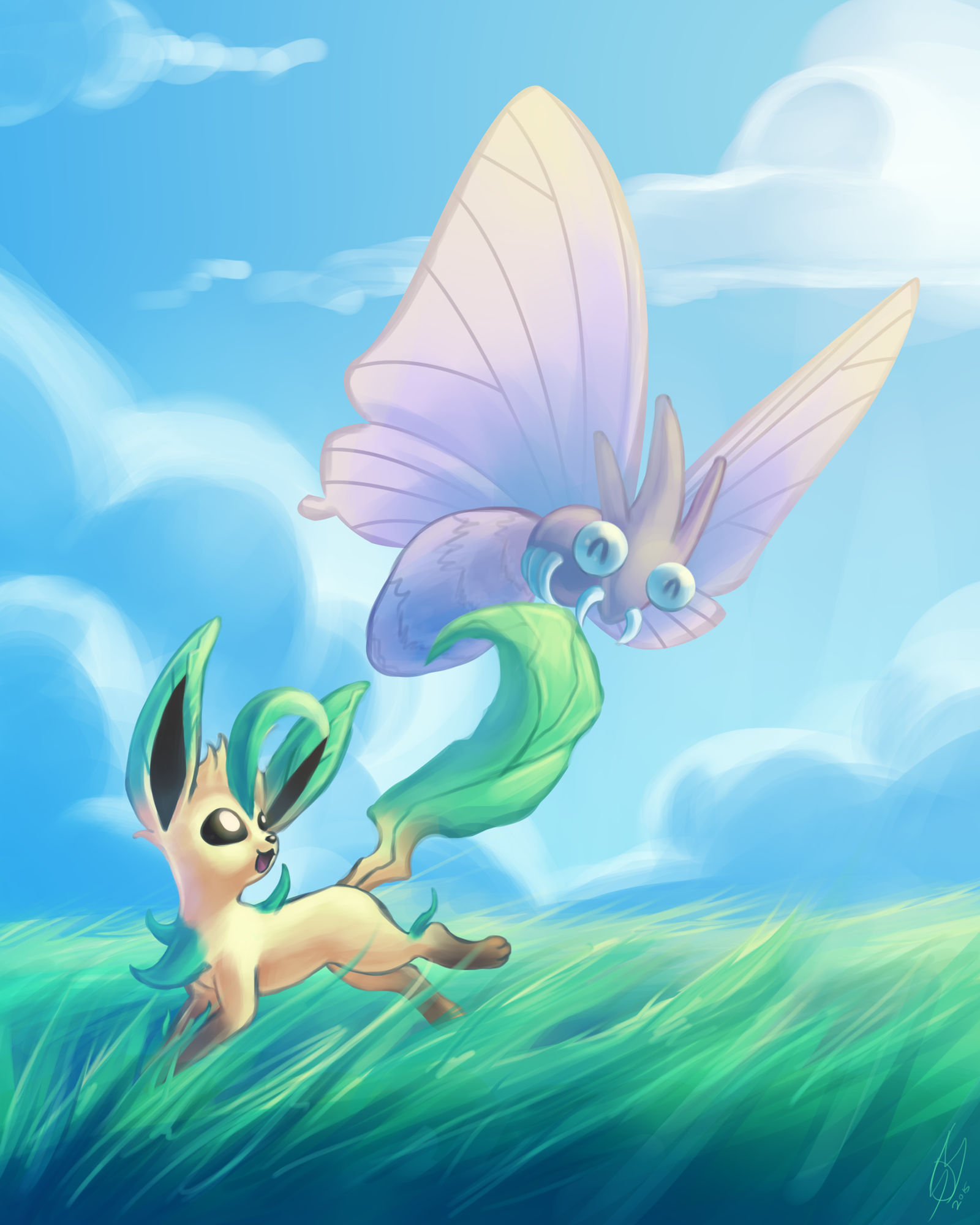 Leafeon and Venomoth