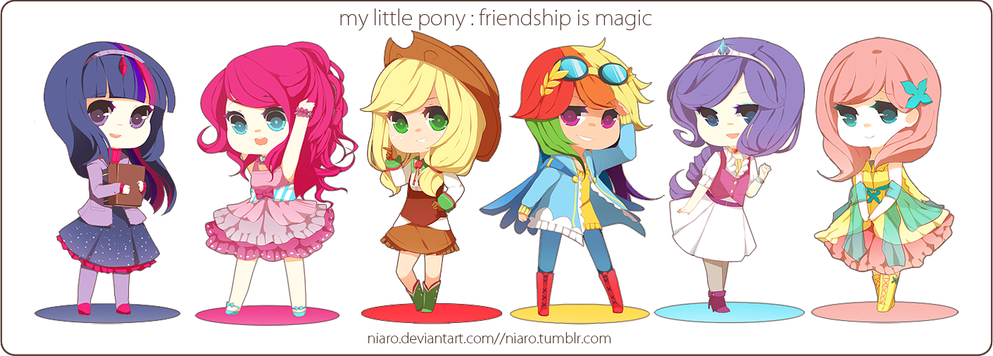 MLP- Friendship is Gijinka'd!