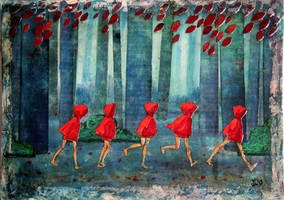 5 little reds  1of3 mini-collage