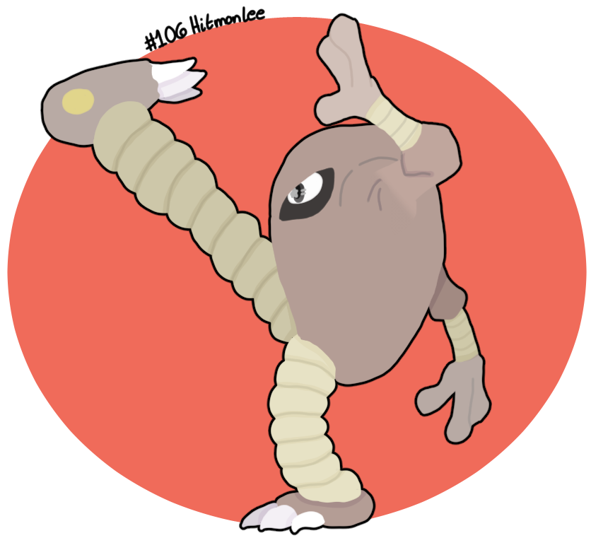 Pokemon 106 • Hitmonlee • Pokedex •