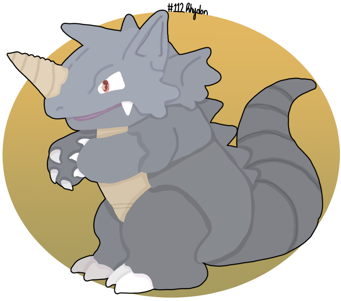 Drawing the Pokedex: #112 Rhydon by MidnightLimes on DeviantArt