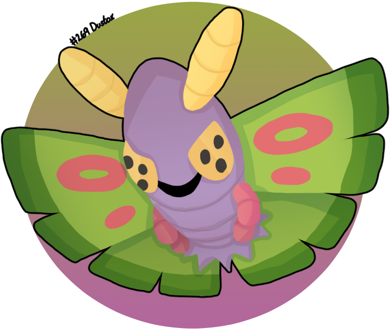 Drawing the Pokedex: #269 Dustox by MidnightLimes on DeviantArt