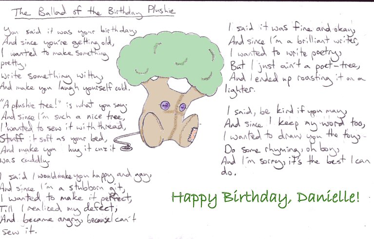 Ballad of the Birthday Plushie