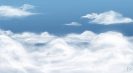 i drawed some clouds.
