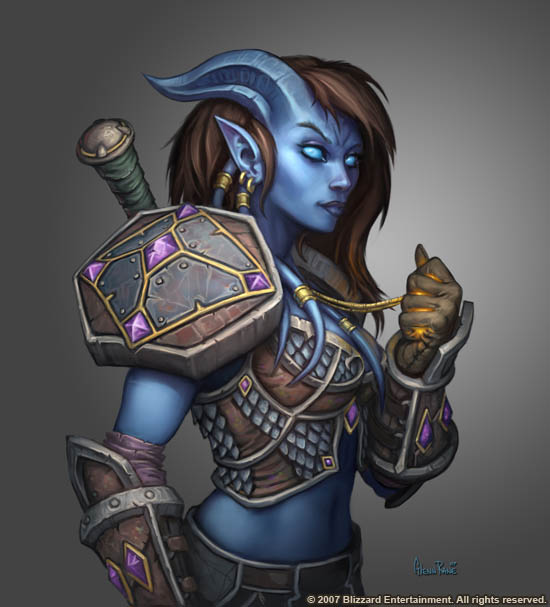 Draenei Female Paladin By Glennraneart Draenei Female Paladin By Glennraneart