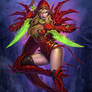 Valeera Sanguinar Hearthstone Hero Portrait