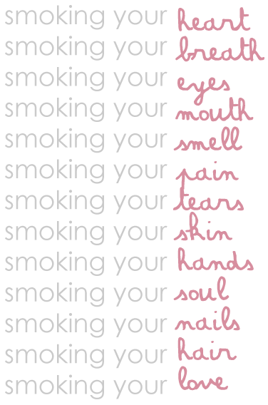 smoking...