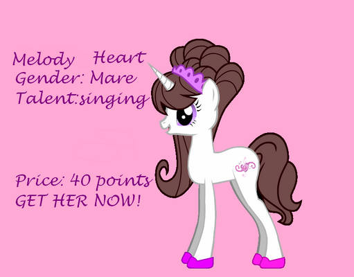 Melody Heart Adoptable Unicorn Mare