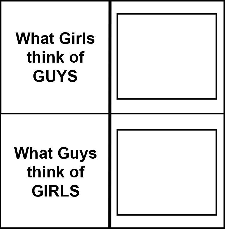 GUYS or GIRLS Think Meme Template by AndreElpedes on DeviantArt