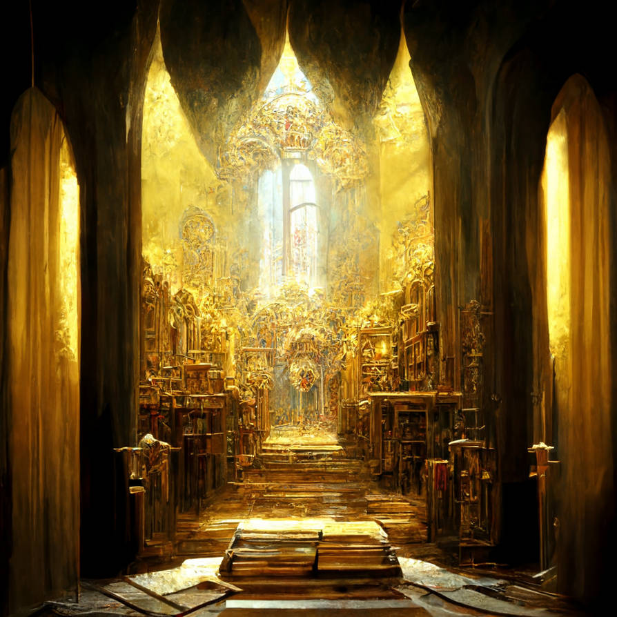 Evocation Library Artwork Holy Library by X-Cannibal on DeviantArt