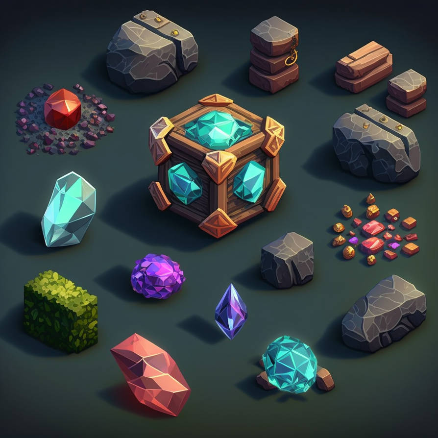 Zastermont isometric 8bit game design magic Gem st by X-Cannibal on ...