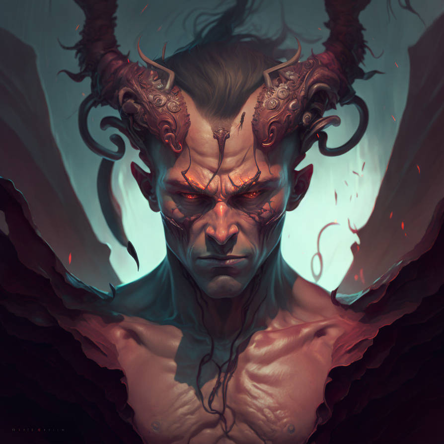 Stap Demon Zastermont Portrait shot demon in a scenic dystopi by X-Cannibal on ...