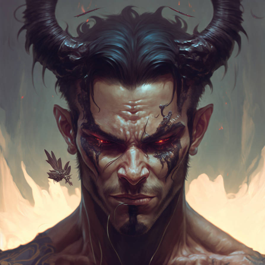 Stap Demon Zastermont Portrait shot demon in a scenic dystopi by X-Cannibal on ...